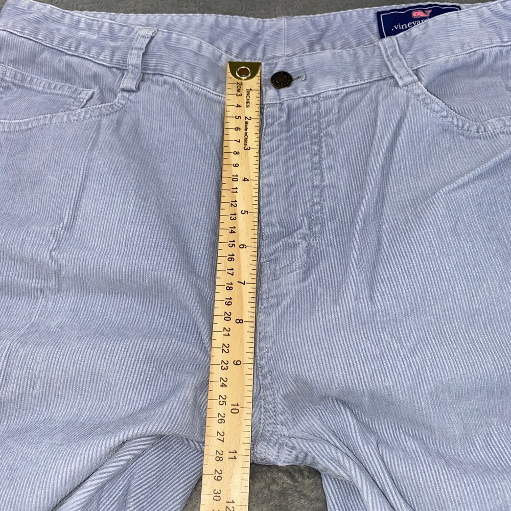 Vineyard Vines Corduroy Pants Mens 36x34 Blue 5-Pocket Straight Coastal Nautical - Picture 6 of 12